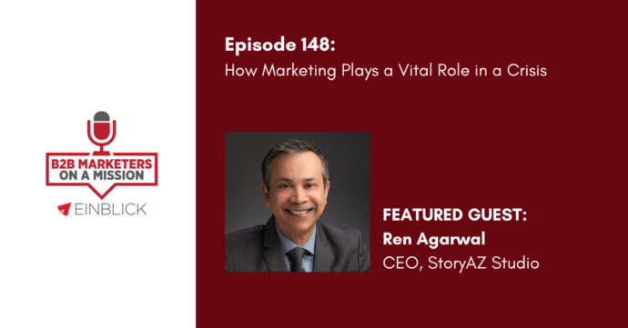 B2B Marketers On A Mission EP 148 Ren Agarwal Podcast Artwork